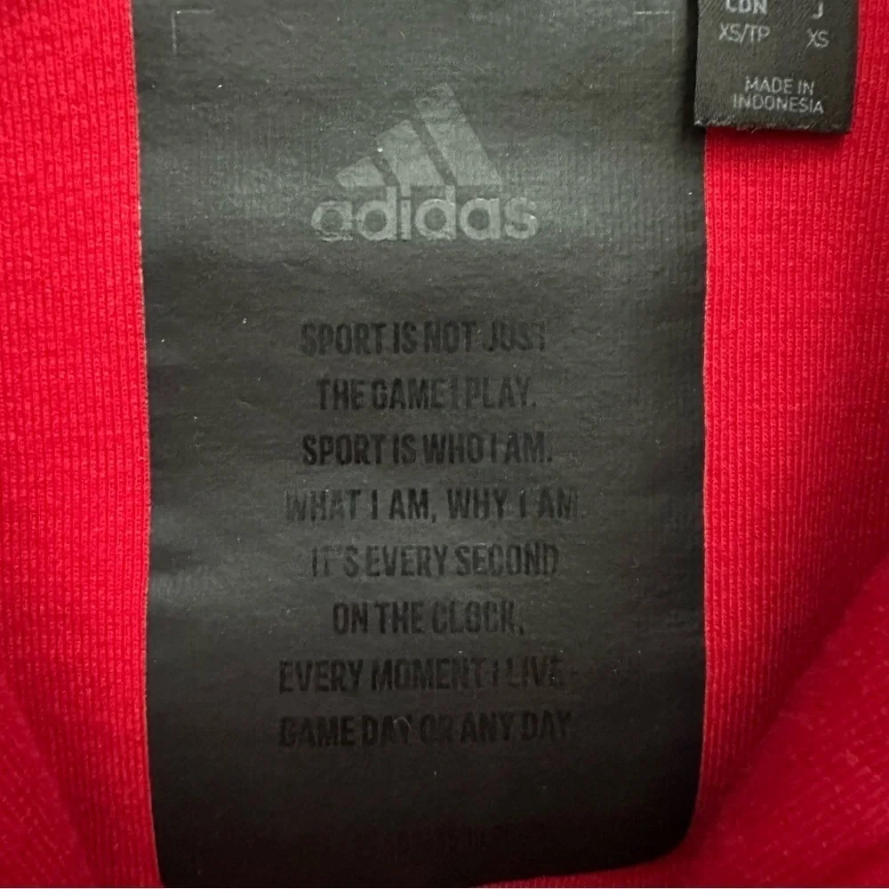 Adidas Red Full-Zip Hoodie Size XS Men